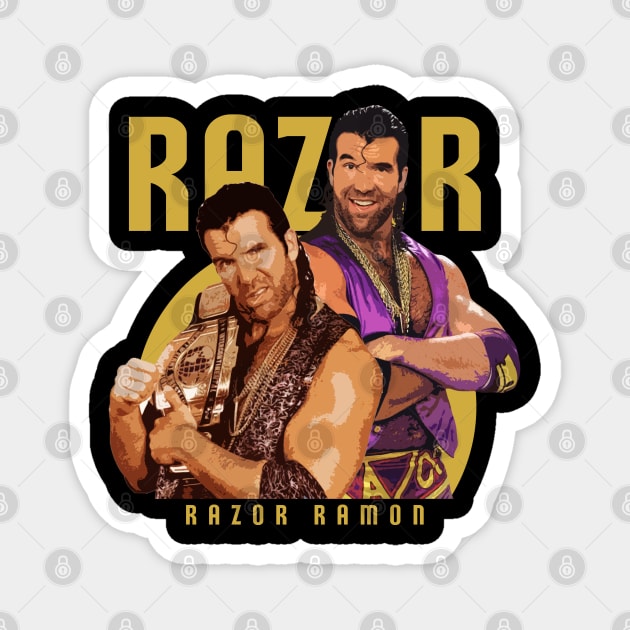 Nwo - razor ramon Magnet by Nashida Said