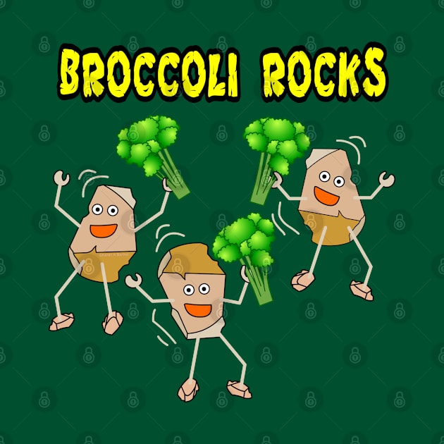 Three Broccoli Light Rocks by Barthol Graphics