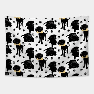 Black Labrador Retriever Puppies Tapestry