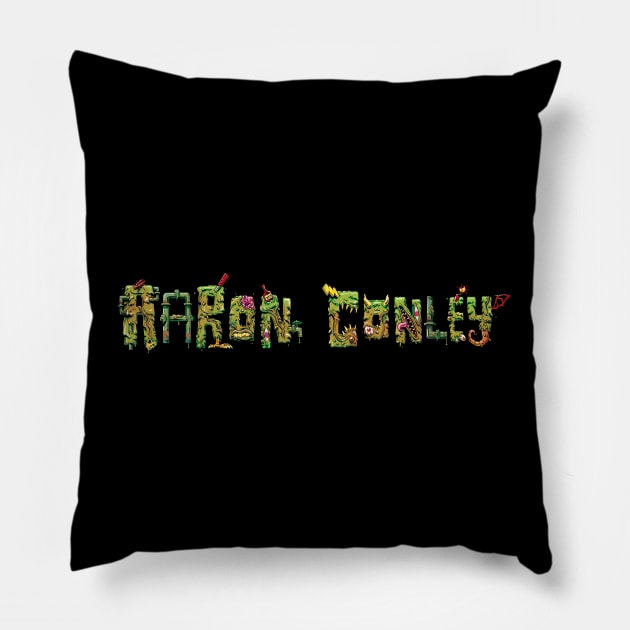 Aaron Conley Awesome Pillow by Aaron Conley Awesome