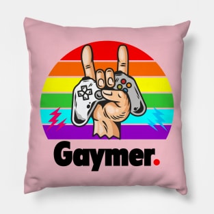 Gaymer the pride month computer gamer Pillow