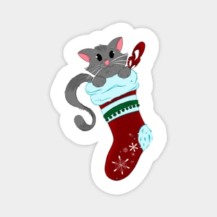 Cat’s Christmas Magnet