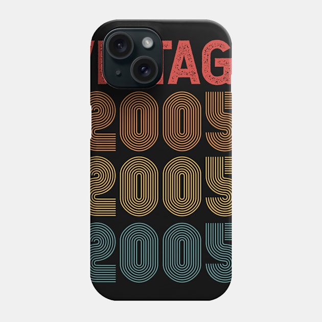 Vintage 2005 16th Birthday Gift 16 Years Old Phone Case by CoolDesignsDz