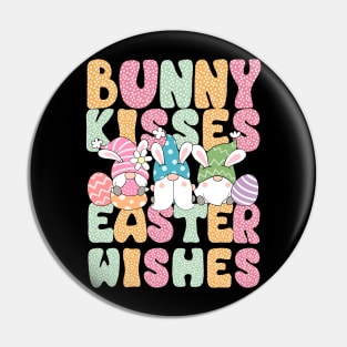 Bunny Kisses Easter Wishes Pin
