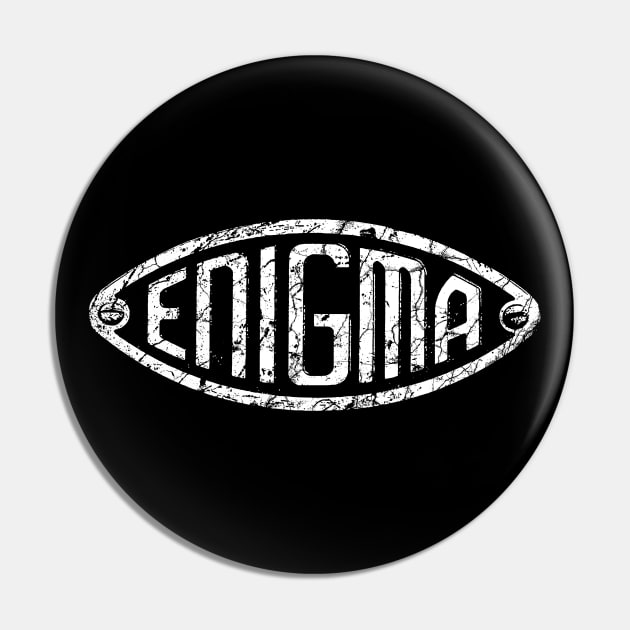 Enigma Machine-World War II, spying, Germany-Logo Pin by StabbedHeart