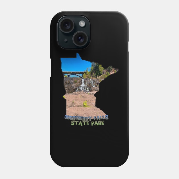Gooseberry Falls State Park - Lower Falls Phone Case by gorff