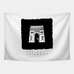 Arc de Triomphe in ink Tapestry