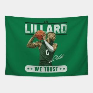 Damian Lillard Milwaukee Trust Tapestry