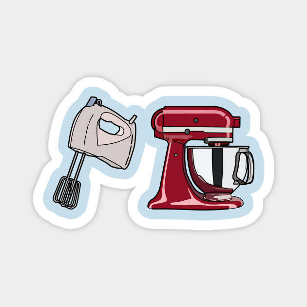 Hand mixer & stand mixer cartoon illustration Hand Mixer Stand Mixer