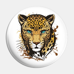 Graffiti Paint Leopard Creative Pin