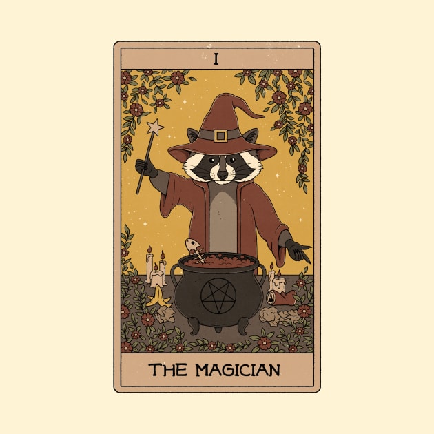 The Magician - Raccoons Tarot by thiagocorrea