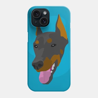 Doberman pinscher portrait Phone Case