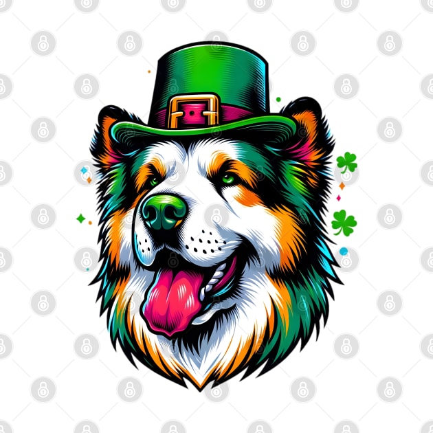 Central Asian Shepherd Dog Celebrates Saint Patrick's Day by ArtRUs