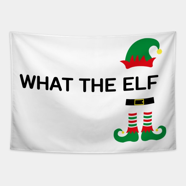 What the elf, funny christmas elf quote Tapestry by Rady