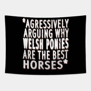 Welsh pony horse breed horse riding western saying Tapestry