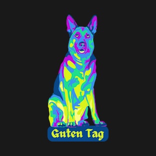 German Shepherd says Guten Tag T-Shirt