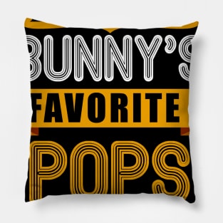 MENS EVERY BUNNYS FAVORITE POPS SHIRT CUTE EASTER GIFT Pillow