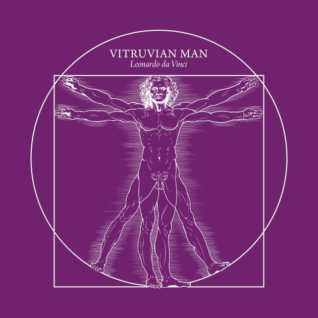 Vitruvian Man by Leonardo da Vinci by Dyuba