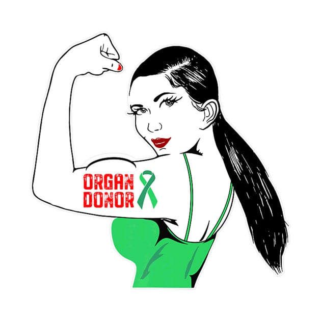 Organ Donor Women With Tattoo Organ Transplant by Stick Figure103