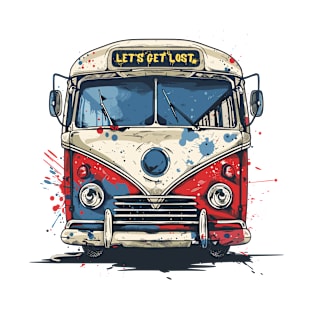 Let's Get Lost -  Adventure Bus T-Shirt