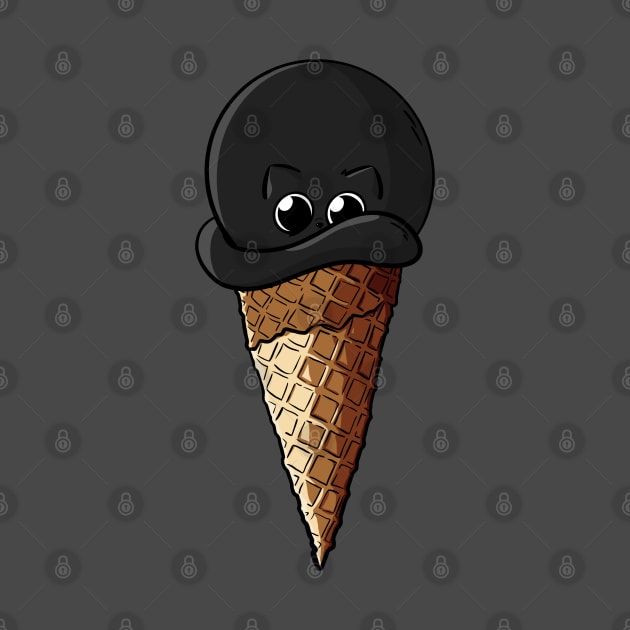 Ice Cream Black Cat by Carlo Betanzos