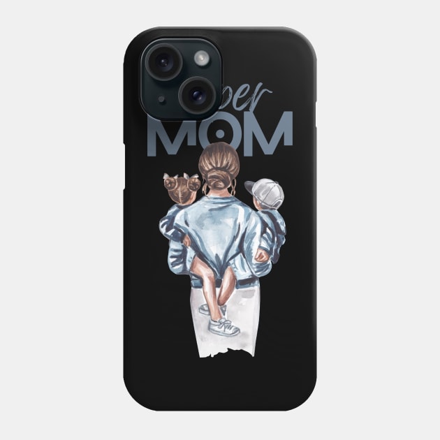Super Mom Phone Case by Helen Morgan