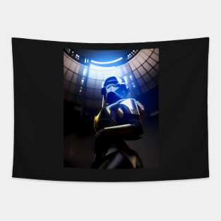 Curves in Space: Afrofuturistic Tee T-Shirt Tapestry