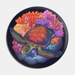 Sea Turtle Reef Pin