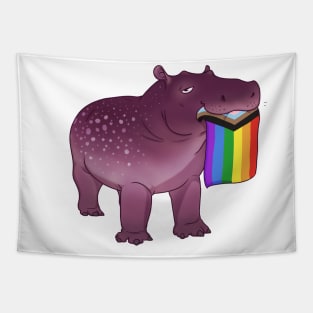 Pride Hippo Tapestry