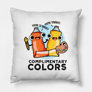 Complimentary Colors Cute Paint Pun Pillow