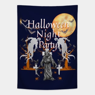 Halloween night party Tapestry