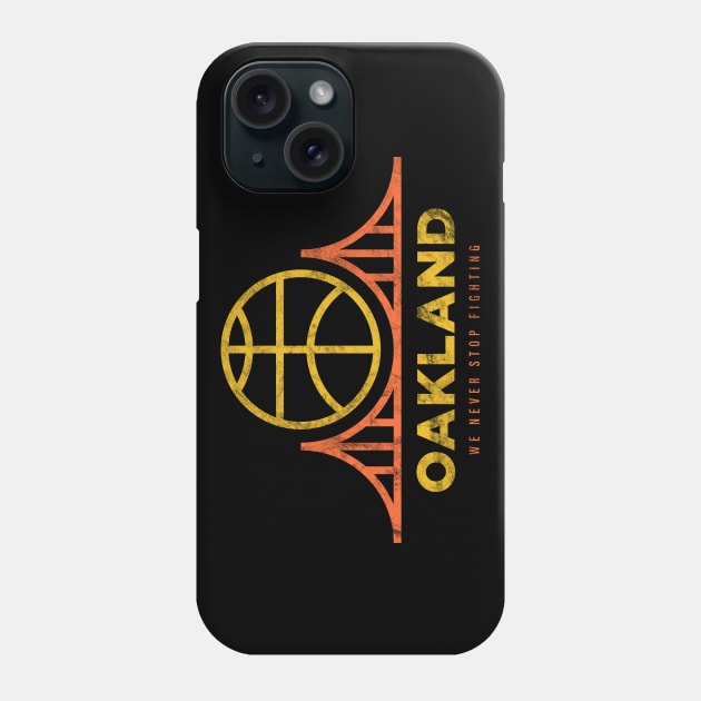 Cool Modern Golden State Warriors, Oakland Basketball Phone Case by BooTeeQue