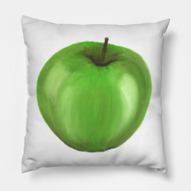Green Apple Apple Pillow Teepublic