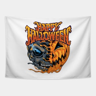 Spooky Pumpkin Skull Halloween Simple Costume Gift Tapestry