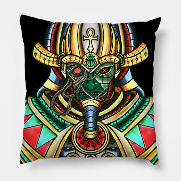 Osiris god of the gods Pillow by Snag_artconcept