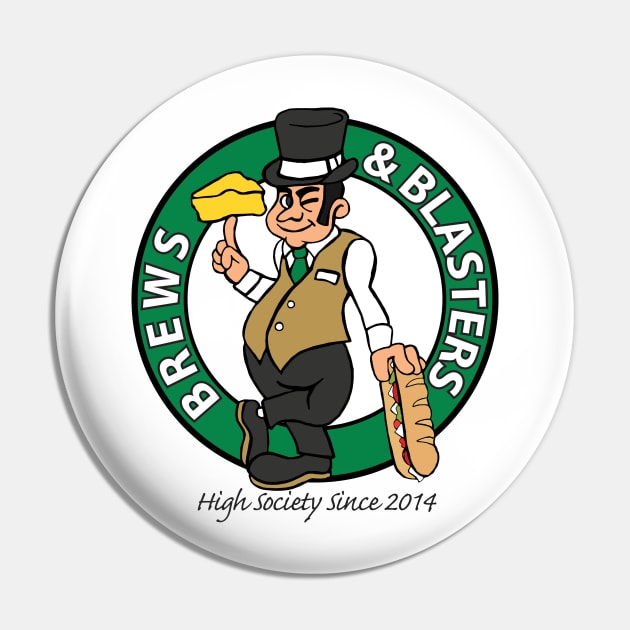 Brews and Blasters Basketball Pin by RetroZap