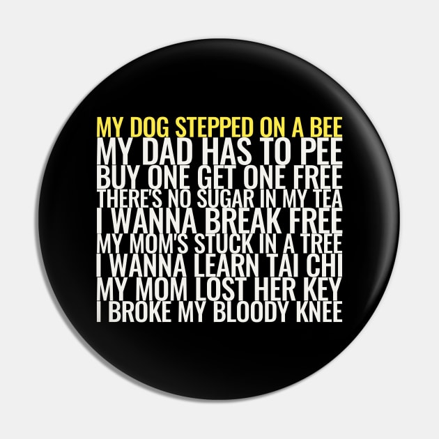 My dog stepped on a bee amber heard  Sticker for Sale by