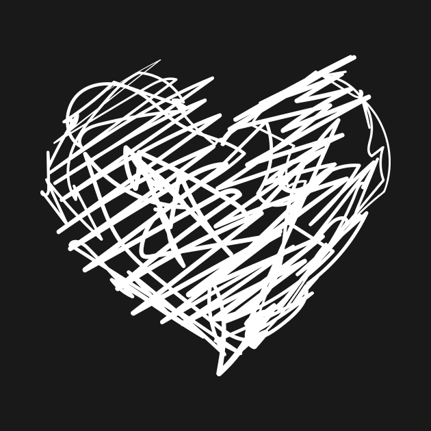 Sketched Heart Drawing by JamesBennettBeta