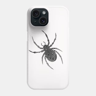 CREEPY Happy Halloween Grey Spider Phone Case