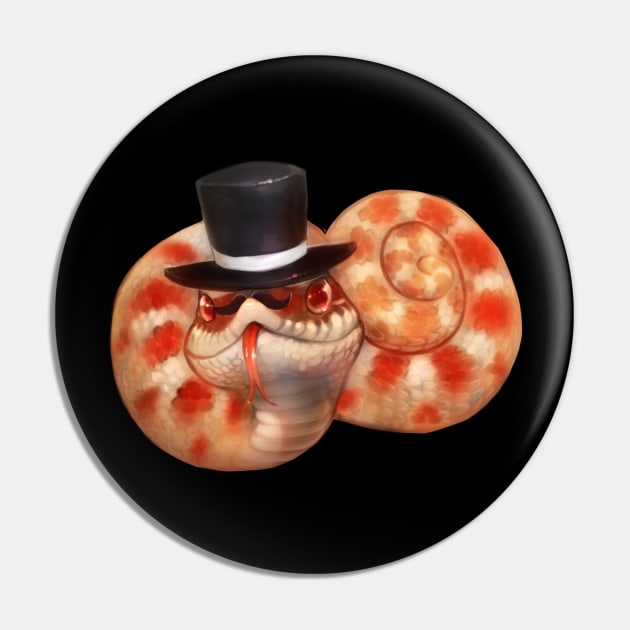 Top Hat Hognose Extreme Red Albino Pin by GothamGeckos