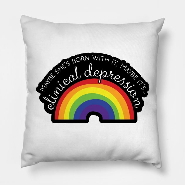 Clinical Depression Pillow by CreativeHermitCo