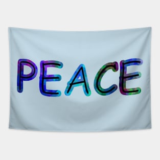 PEACE Movement Blues Tapestry