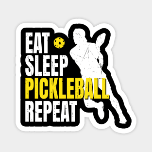 Eat Sleep Pickleball Repeat Pickleballplayer Gift Pickleball Magnet