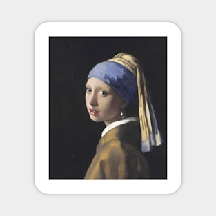 Johannes Vermeer - The Girl With A Pearl Earring Magnet