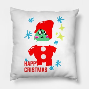 happy cristmas art Pillow