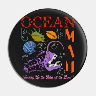 "Ocean Man" Ween Design Pin