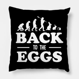 Egg hunt T-Shirt Easter Sunday Evolution Christian Jesus Gift Pillow