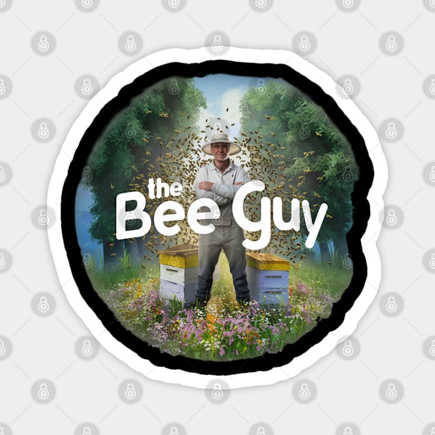 Funny Beekeeper Art For Men Dad Bee Hive Honey Beekeeping Magnet by woormle
