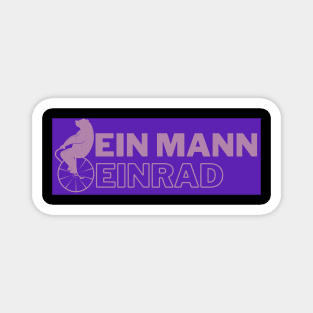 Bär - Ein Mann Einrad Artist Zirkus Design Magnet