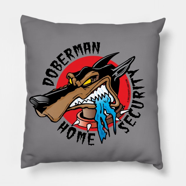 Doberman Home Security Pillow by eShirtLabs